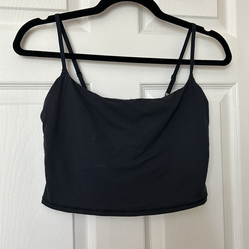 Skims Fits Everybody Cropped Cami - Black/Ash - Picture 3 of 5